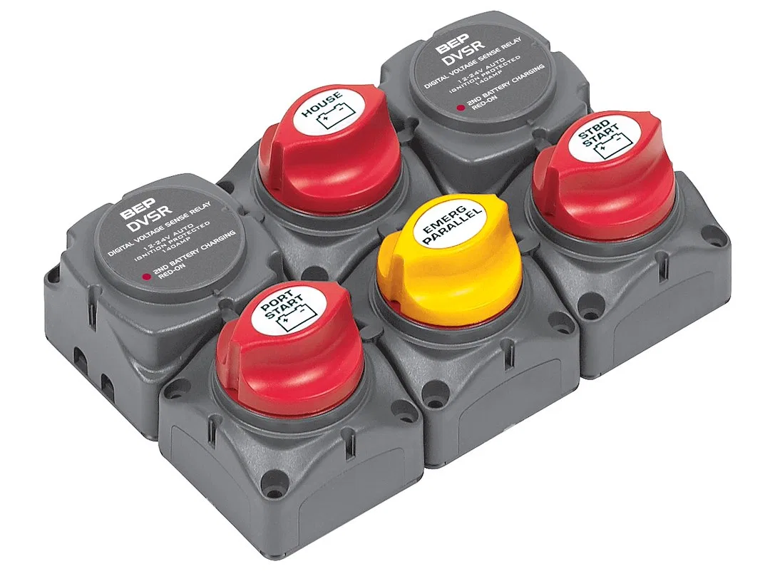 717-140A-DVSR – BEP Battery Disconnect Switch, For Use With Twin Engine Installations Battery Distribution Cluster Fo...